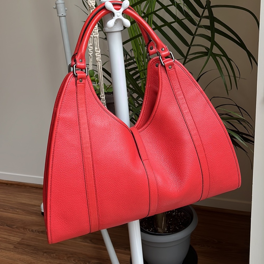 Gucci Red Leather Shoulder Bag - Picture 4 of 16